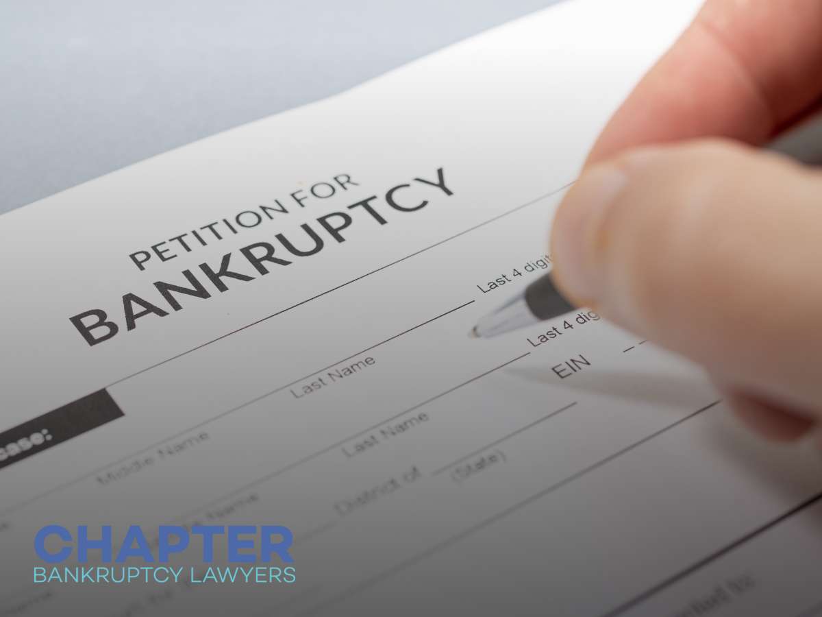 Person signing petition form for Filing Bankruptcy In Arizona